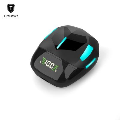 China Hot sale TWS wireless earbuds earphone timeway with luminous light for sale