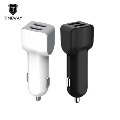 China CE/Rosh/FCC Mobile Phone Car USB Charger Quick Charge QC3.0 QC3.0 Mobile Phone Charger 2 Port USB Fast Car Charger For iPhone Samsung Tablet for sale