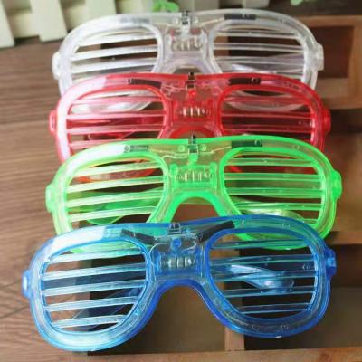 China ABS LED Light Glasses Bounce Blind Party Cheer Bar Music Festival Props Net Red Glass Flashing Toys for sale