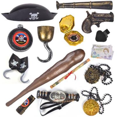 China ABS Halloween toy set pirate musket grin skulled props pirate sight glass toy gun factory direct sales for sale