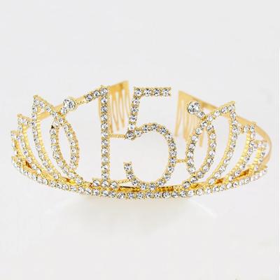 China ANNIVERSARY BIRTHDAY Birthday Rhinestone Crown Diamond Princess Hot Sale Customized Crown for sale