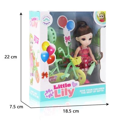 China Cartoon Toy Hot Selling Baby Toys Lovely Cheap 6.5 Inch American Girls Dolls Ball Joint Doll Set for sale