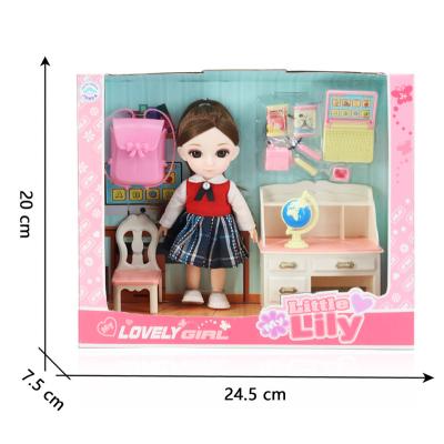 China Cartoon Toy Hot Selling Baby Other Toys Accept OEM Cheap Lovely 6.5 Inch Ball Joint Doll Set bjd dolls for sale