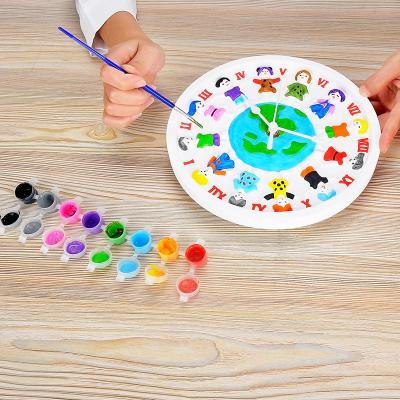 China Creative Fantasy Educational Plastic Kids Toy Clock Abstract Eco-friendly Gypsum Painting for sale