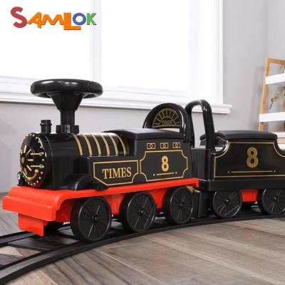 China 2021 Hot Sales Eco-friendly Material Cool RC Radio Remote Control Ride On Electric Train With Light For Kids for sale