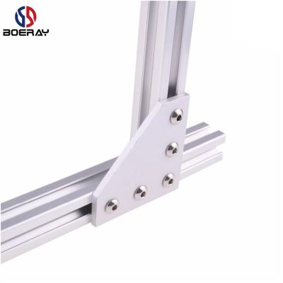 China Joint Aluminum Profile 4040 4040 Series Aluminum Profile 5-Hole 90 Degree L Shape Outside Joint Plate for sale