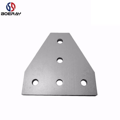 China Joint Aluminum Profile 3030 3030 Series Aluminum Profile Mounting Plate Bracket 5-Hole 90 Degree T Shape Joint Plate for sale