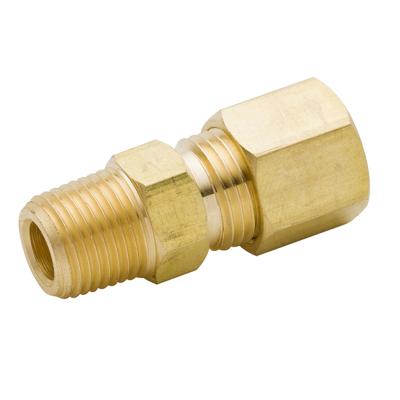 China Aluminum Brass CA360 Compression Fitting Male Coupling Male Hose Adapter for sale