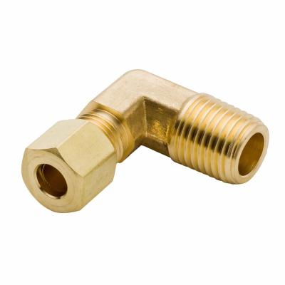 China Aluminum High Quality Brass Female Fitting 90 Male Elbow For Metal Pipe for sale