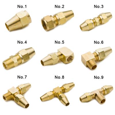 China CA360 Brass Male Branch Tee Connecting Tube For Pipe DOT Air Brake Brass Fittings For Copper Tube for sale