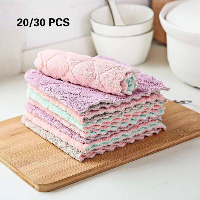 China 15*26cm Viable Rag Cleaning Cloth For Dish Washing Kitchen Supplies Double Side Absorbent Dishcloth Special Soft Tissue Kitchen Tool for sale