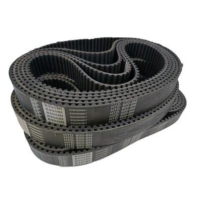 China HTD 800-5M-3.5 weaving machinery belt pulley for textile machine tooth type industrial rubber belt/arc tooth for sale