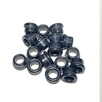 China Hotels Black Ceramic Alumina Grommet Wear Resistant Advanced Textile Ceramic Split Guide For Needle Loom for sale