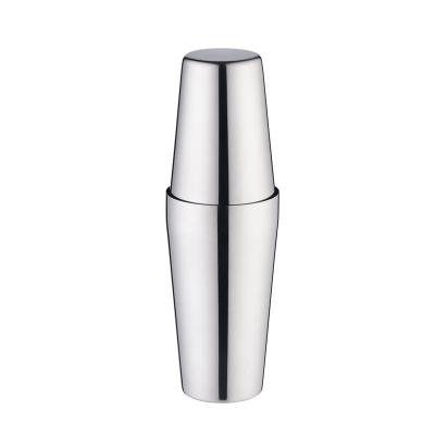 China Viable Stainless Steel Cocktail Shaker Mixer Wine Martini Boston Shaker For Bartender Drink Party Bar Tools 650ML/750ML Ice Filter for sale