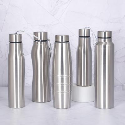 China Sustainable Factory Custom Luxury Stainless Steel Single Wall Sports Drinking Water Bottle Insulated Reusable Thermos BPA Free for sale