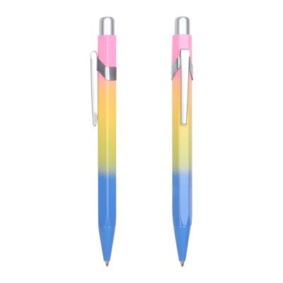 China office & School Pen Cute Hexagon 1.2mm Custom Set Of 2 Black Metal Refill Ballpoint Pens for sale