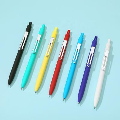 China Factory Customized Clip Promotion Metal Plastic Gel Ink Pen Normal Push Action Colorful ABS for sale