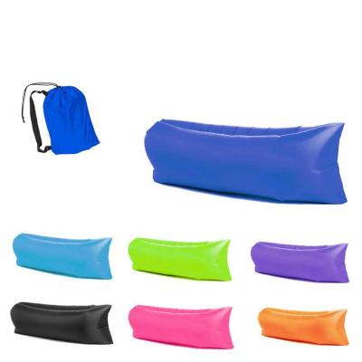 China Foldable Fine Quality Outdoor Portable Lazy Inflatable Sofa Water Reed Park Air Bed Sofa Toy for sale