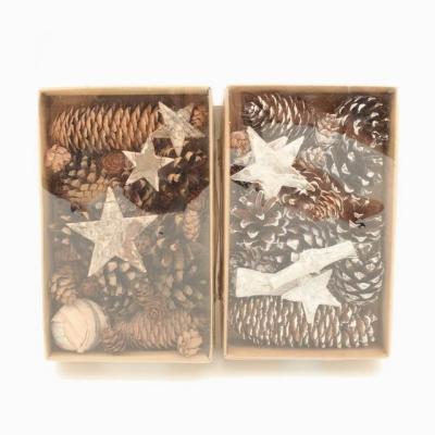 China China real natural pinecone star and other material for christmas xmas table decoration for sale