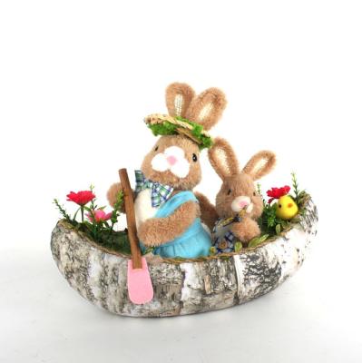 China Boating Easter bunny for Easter decoration 6320103 for sale