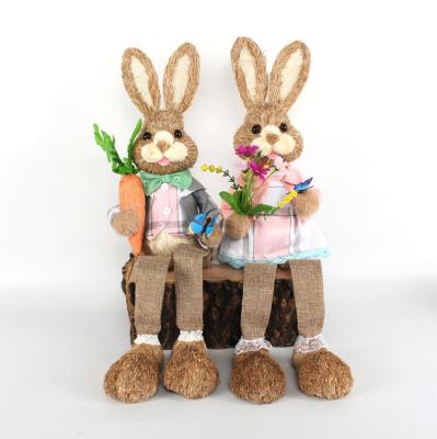 China Easter Sitting Bunny For Easter Decoration 63210033-1 for sale