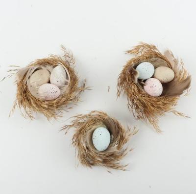 China Europe egg nest with real grass for Easter for sale