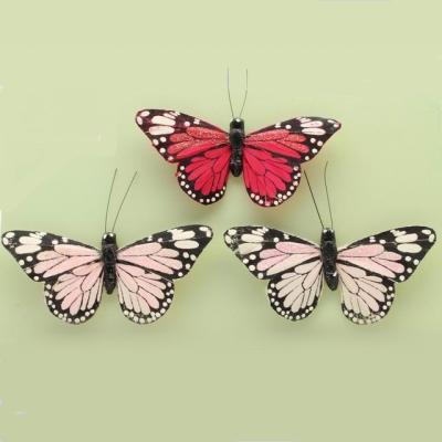 China Europe Feather Butterfly With Clip For Christmas Decoration Home Decoration for sale