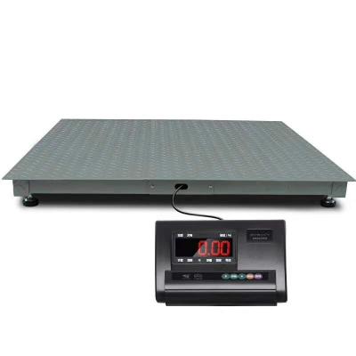 China High Precision Electro Heavy Duty Platform 3t Floor Scale With A12e Indicator for sale