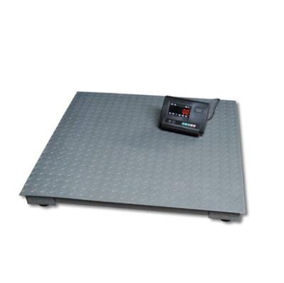 China Carbon Steel Plate Industrial Weight Scale 1000 Kg Scale Machine Platform Digital Floor Scale 1 Ton for sale