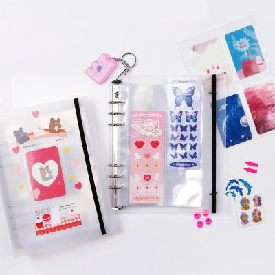 China PVC A5 Clear Color PP Inner Pockets Album Holder 3 Inch 5 Inch 7 Inch Photo Album Album Props Stickers Pockets for sale