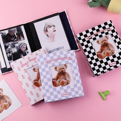 China PVC Comic Book Black Pockets Holds 64 Mini Photo Album for Fuji Instax and Name Card 7s 8 25 50s Mini Photo Album for sale