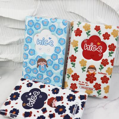 China PVC Floral Album Holds 120 Pcs Photos For Mini Fuji Instax And Name Card 7s 8 Photo Album 25 50s for sale