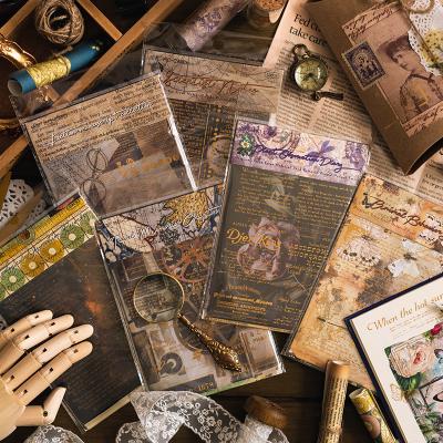 China Europe 22 Pcs Vintage Craft Paper Vintage Decor Old Style Papers For Decor Scrapbook Album Album for sale