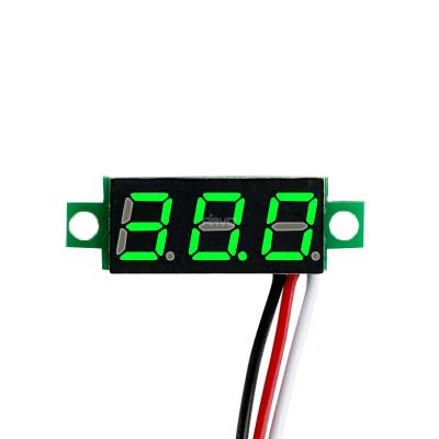 China 0.28 Inch LED Voltmeter Small Digital 100v DC Display DC Voltmeter 028-3wire for sale
