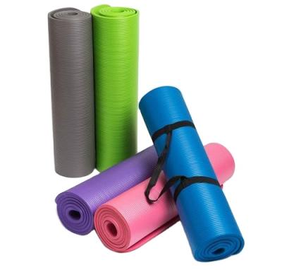 China Durable Comfortable Purple Thick Nbr Fitness Mat Non Slip Yoga Mat 6Mm Nbr Gym Home Deep Non Slip Nbr Yoga Mat for sale