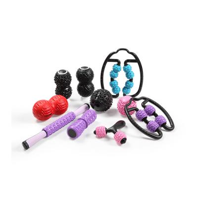 China Comfortable 4 Roller Yoga Fitness Equipment Eva Massage Roller Yoga Pilates U Shape Roller For Home Gym Exercises for sale