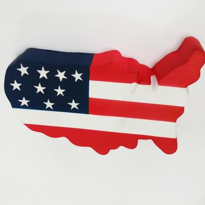 China Promotional Gifts PU Foam American US Map Anti Stress Ball Educational Toys for sale