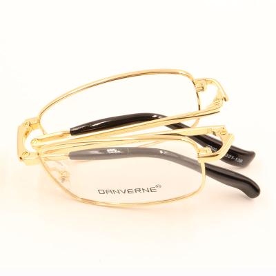 China For Branded Glasses Super Quality Flexible Full Vintage Style Simple Alloy Glasses Frames Folding Glass Frame for sale