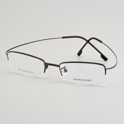 China For glasses branded super quality fashionable glasses frame mental simple business optical frames for men for sale