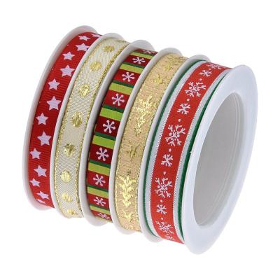 China New Christmas Ribbon Combination Set Changxu Ties Greeting Card Decoration Xmas Tree Holiday Viable Decoration Gift Packaging for sale