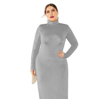 China Polyester Simple High Quality Muslim Night Long Sleeve Dress For Woman for sale