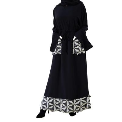 China Simple Summer Women's Muslim Islamic Clothing Fashion Casual Long Dress for sale