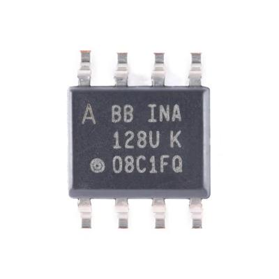 China Original factory standard original patch INA128UA/2K5 SOP8 instrument amplifier chip batch genuine consultation for sale