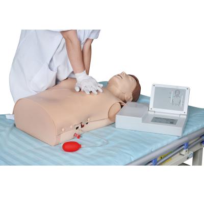 China Hospitals Half Body CPR Training Manikin Electronic Training Model, Medical Science Human Emergence (LED Light and Voice Indication) KSM-09 for sale