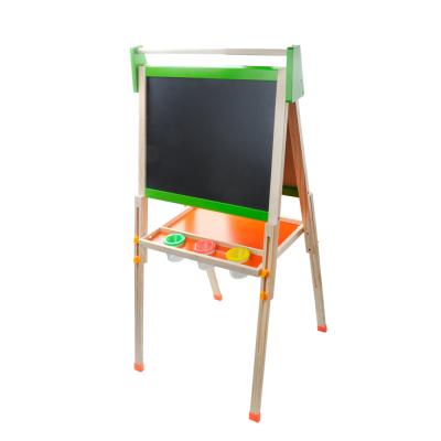 China Chridren Toys Easel Wooden Standing Baby Chalkboard Menu Hot Selling Educational Toys for sale