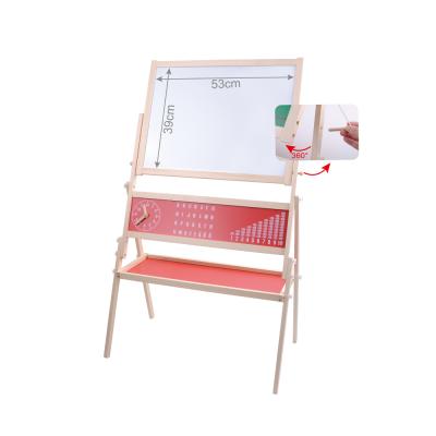 China Kids Learning Playing Children Preschool Educational Toys Wooden Easel For Painting for sale