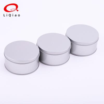 China Recyclable Round Empty Tin Box Jewelry Storage Case Cookies Packaging Crunchy Box Jujube Snowflake Storage Box Wedding Christmas Gift for sale