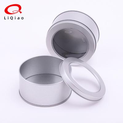 China Recycled Materials Tin Cans Sealed Storage Box Small Round Empty Box for sale