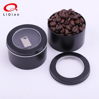 China Recycled Materials Empty Small Round Tins Containers Box For Eyeshadow Lip Balm Cosmetic Cream Make Up Powder for sale