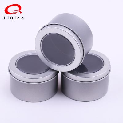 China Recycled Materials Metal Tin Cans Round Storage Jars Containers Travel Tins Cosmetic Refillable Containers for sale